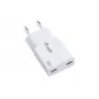 EQUIP 2-Port 30W GaN õhuke USB-C PD Charger — 2 USB-C ports, 100–240V input, max 20V output, Valge