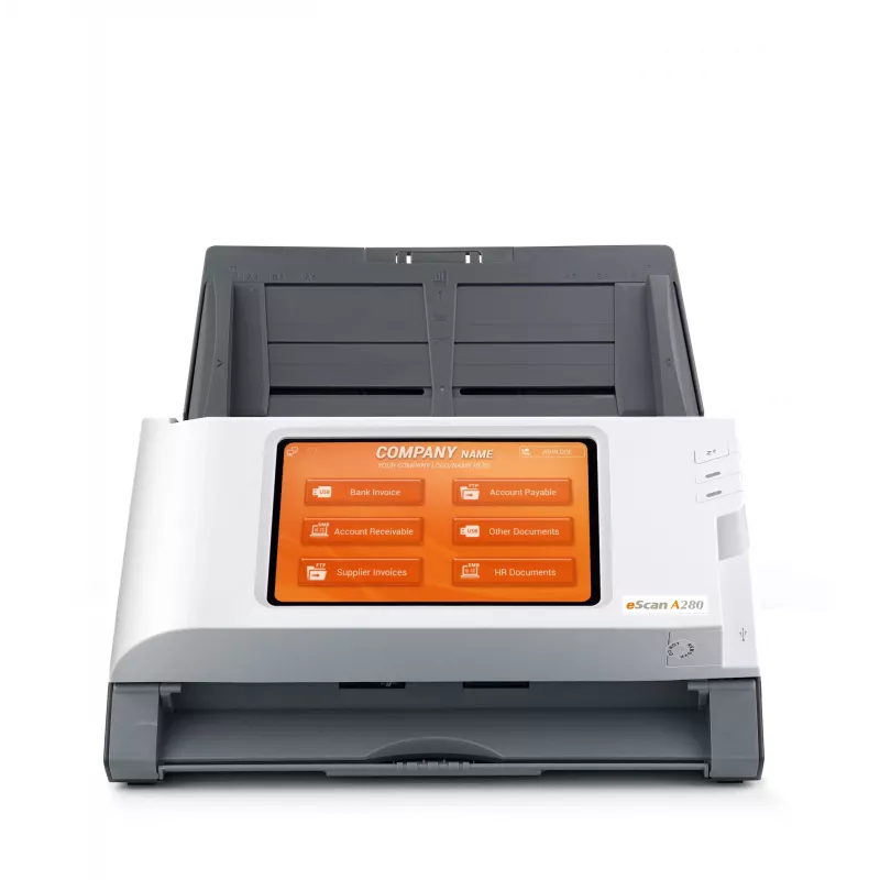 Plustek eScan A280 Enterprise ADF-skanner 600 x 600 DPI A4 Must, Valge