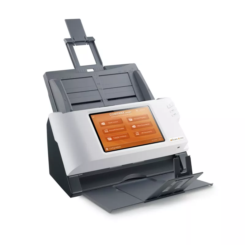 Plustek eScan A280 Enterprise ADF-skanner 600 x 600 DPI A4 Must, Valge