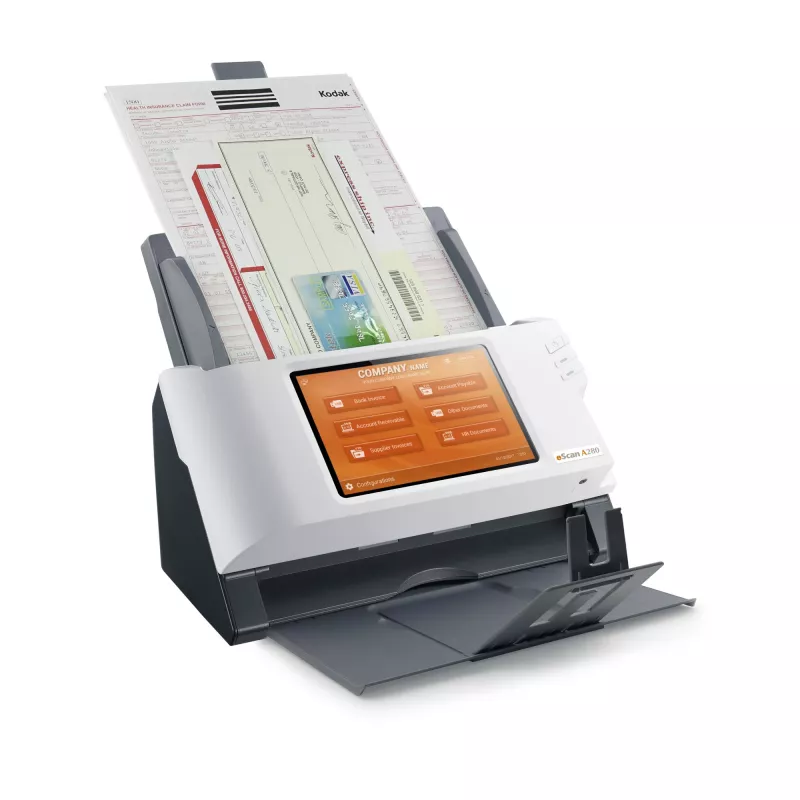 Plustek eScan A280 Enterprise ADF-skanner 600 x 600 DPI A4 Must, Valge