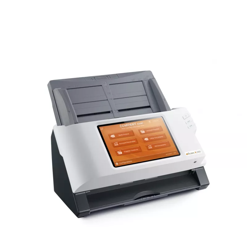 Plustek eScan A280 Enterprise ADF-skanner 600 x 600 DPI A4 Must, Valge