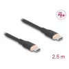 USB-kaabel DeLOCK 81239 2,5 m USB-C must USB 2.0 0,48 Gbit/s