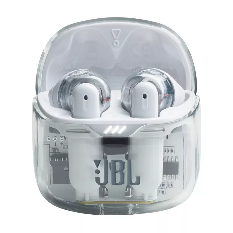 JBL Tune Flex Ghost Edition kõrvaklapid True Wireless Stereo (TWS) kõrvasisesed Kõned/muusika Bluetooth Läbipaistev, valge