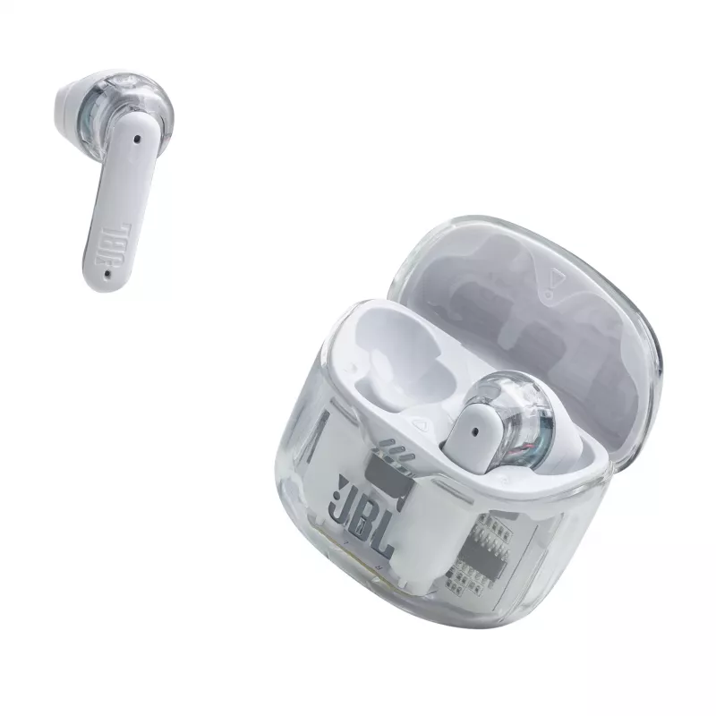JBL Tune Flex Ghost Edition kõrvaklapid True Wireless Stereo (TWS) kõrvasisesed Kõned/muusika Bluetooth Läbipaistev, valge