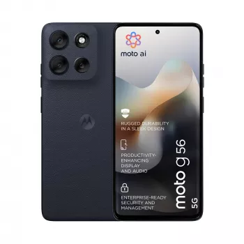 Nutitelefon MOTOROLA moto g56 5G 6,72 tolli (17,1 cm) hübriidne Dual SIM, MediaTek Dimensity 7060 2,6 GHz, 8 GB muutmälu, 256 GB, 5200 mAh, must