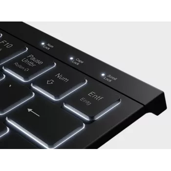 KeySonic KSK-5010ELC (DE) klaviatuur Kodu USB QWERTZ Saksa Must