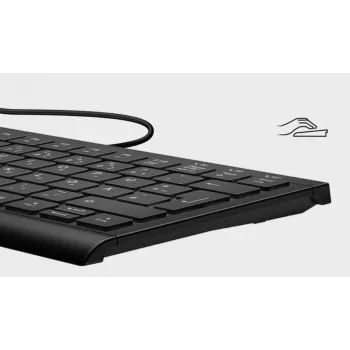 KeySonic KSK-5010ELC (DE) klaviatuur Kodu USB QWERTZ Saksa Must