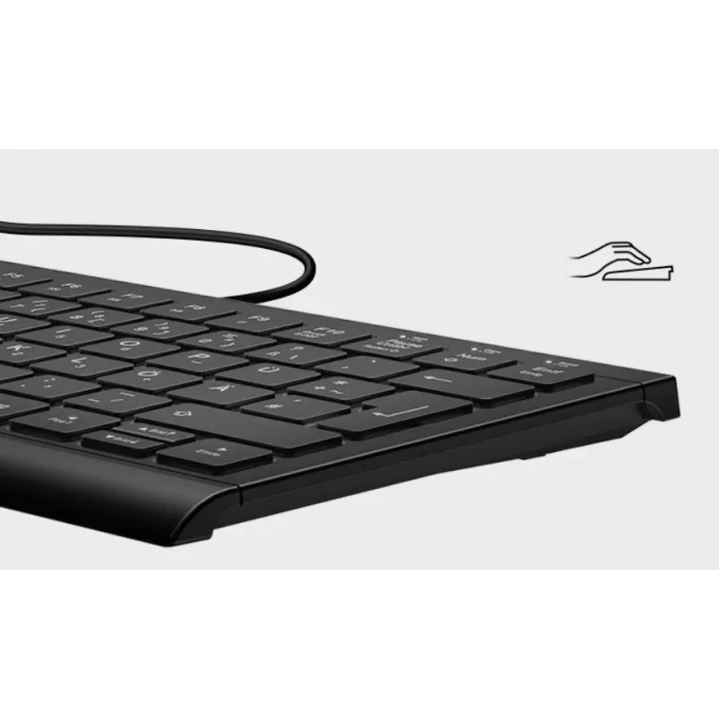 KeySonic KSK-5010ELC (DE) klaviatuur Kodu USB QWERTZ Saksa Must