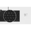 KeySonic KSK-5010ELC (DE) klaviatuur Kodu USB QWERTZ Saksa Must