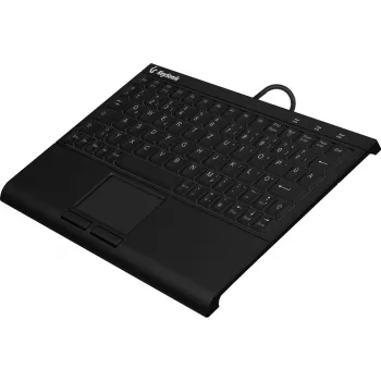 KeySonic KSK-3211ELU (DE) klaviatuur Kodu USB QWERTZ Saksa must