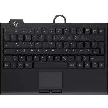 KeySonic KSK-5210ELU (DE) klaviatuur Kodu USB QWERTZ Saksa Must