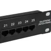 Equip 25-pordine Cat.3 RJ45 ISDN jaotusliides, must