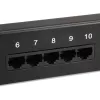 Equip 25-pordine Cat.3 RJ45 ISDN jaotusliides, must