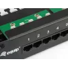 Equip 25-pordine Cat.3 RJ45 ISDN jaotusliides, must
