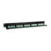 Equip 25-pordine Cat.3 RJ45 ISDN jaotusliides, must