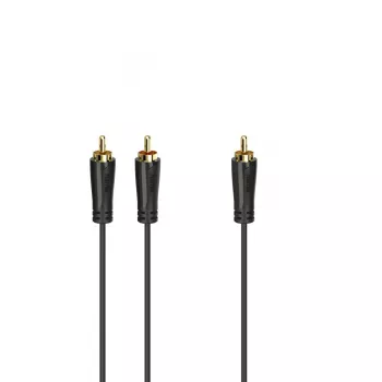 Audio kaabel Hama 00205097 5m RCA 2 x RCA Male Gold Plated Must