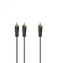 Audio kaabel Hama 00205097 5m RCA 2 x RCA Male Gold Plated Must