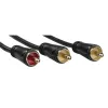 Audio kaabel Hama 00205097 5m RCA 2 x RCA Male Gold Plated Must