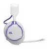 Peakomplekt JBL Quantum 650 — Juhtmevaba Bluetooth, USB-C, ümberkõrvaklapid, peapaelaga, valge, 20–20000 Hz