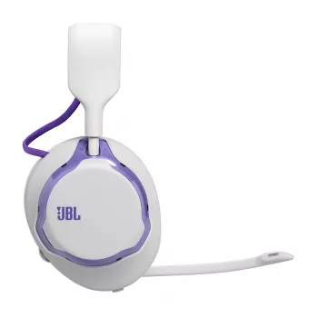 Peakomplekt JBL Quantum 650 — Juhtmevaba Bluetooth, USB-C, ümberkõrvaklapid, peapaelaga, valge, 20–20000 Hz