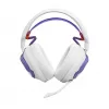 Peakomplekt JBL Quantum 650 — Juhtmevaba Bluetooth, USB-C, ümberkõrvaklapid, peapaelaga, valge, 20–20000 Hz