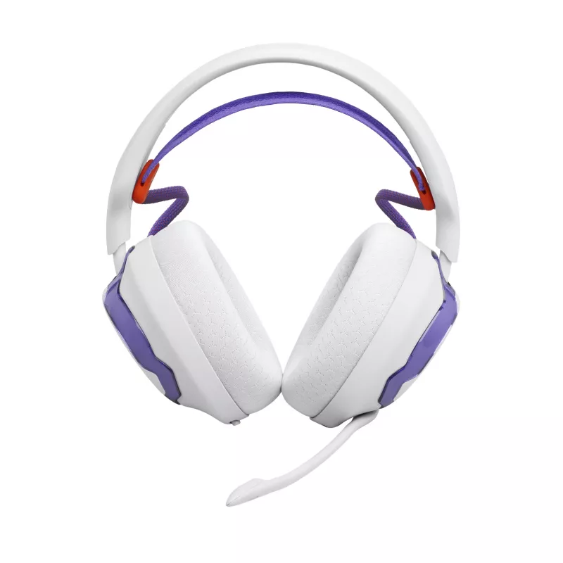 Peakomplekt JBL Quantum 650 — Juhtmevaba Bluetooth, USB-C, ümberkõrvaklapid, peapaelaga, valge, 20–20000 Hz