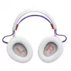 Peakomplekt JBL Quantum 650 — Juhtmevaba Bluetooth, USB-C, ümberkõrvaklapid, peapaelaga, valge, 20–20000 Hz