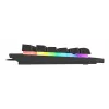 GENESIS Rhod 500 RGB klaviatuur Gaming USB QWERTY Portuguese Must, Hõbedane