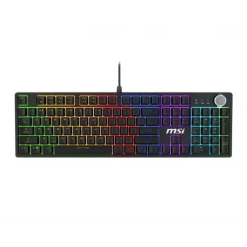MSI FORGE GK320 RED klaviatuur mängimiseks USB QWERTY inglise must