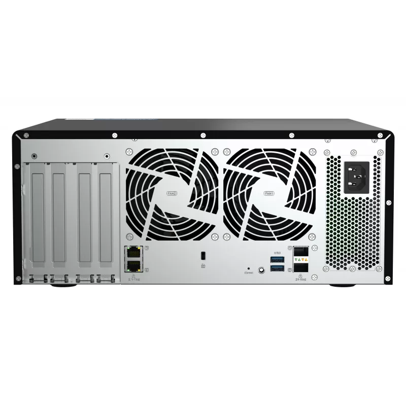 NAS Tower QNAP TS-h1290FX — EPYC 7302P 3.0 GHz, 128 GB DDR4, 12-kohaline, QuTS hero, must