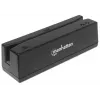 Manhattan USB-A magnetribakaardilugeja, kolmerajaline lugeja, klaviatuurikiilu dekooder, kaabel 1,5 m, must, kolmeaastane garantii