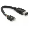 FireWire-kaabel DeLOCK 82379 0,016 m must isane/isane