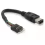 FireWire-kaabel DeLOCK 82379 0,016 m must isane/isane