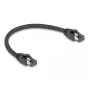 DeLOCK RJ45 võrgukaabel Cat.8.1 S/FTP 25 cm 40 Gbps must