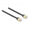 DeLOCK RJ45 sissetõmmatav kaabel Cat.6A STP 1.5 m must kollane