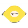 DeLOCK RJ45 sissetõmmatav kaabel Cat.6A STP 1.5 m must kollane