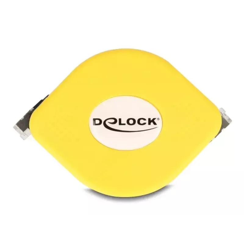 DeLOCK RJ45 sissetõmmatav kaabel Cat.6A STP 1.5 m must kollane