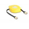 DeLOCK RJ45 sissetõmmatav kaabel Cat.6A STP 1.5 m must kollane