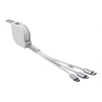DeLOCK USB USB-C 3-ühes sissetõmmatav laadimiskaabel Lightning Micro USB USB USB-C 0,98 m