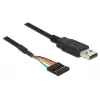 USB-kaabel DeLOCK 1,8m USB2.0-A/TTL 6-p Must