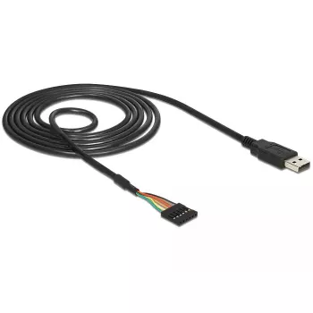 USB-kaabel DeLOCK 1,8m USB2.0-A/TTL 6-p Must