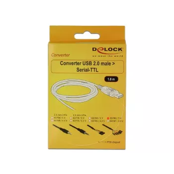 USB-kaabel DeLOCK 1,8 m USB2.0-A/TTL 6-p Must