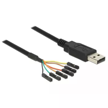 USB-kaabel DeLOCK 1,8 m USB2.0-A/TTL 6-p Must