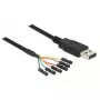 USB-kaabel DeLOCK 1,8 m USB2.0-A/TTL 6-p Must