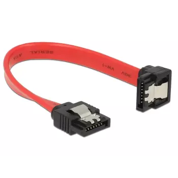 SATA kaabel DeLOCK 83976 0,1 m 7-kontaktiline Must Punane