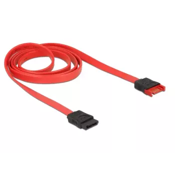 SATA kaabel DeLOCK 83956 1 m SATA 7-kontaktiline Must Punane