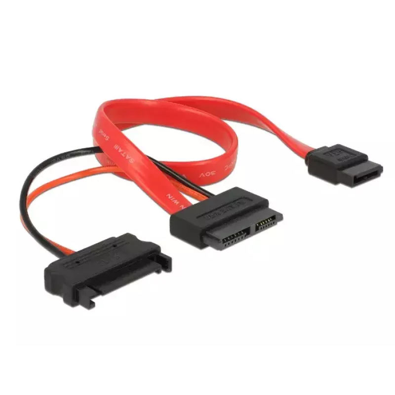 SATA-kaabel DeLOCK 0,3 m punane