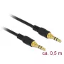 Audio kaabel DeLOCK 85545 0.5m 3.5mm Must