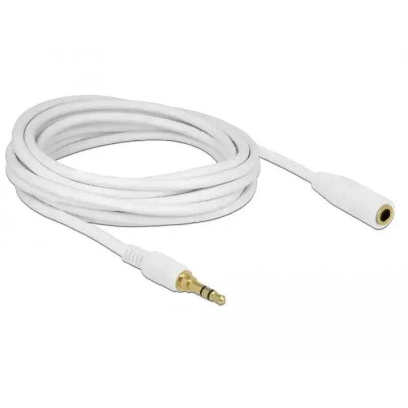 Audio kaabel DeLOCK 85591 5m 3.5mm Valge