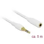 Audio kaabel DeLOCK 85591 5m 3.5mm Valge